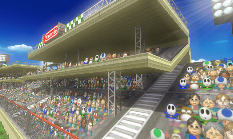 mario kart wii crowd